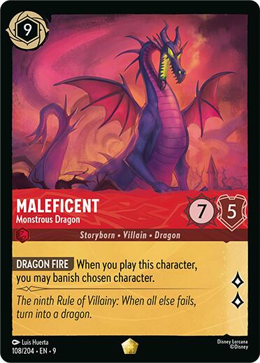 Maleficent - Monstrous Dragon (108/204) [Fabled] | Clutch Gaming