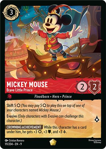 Mickey Mouse - Brave Little Prince (111/204) [Fabled] | Clutch Gaming