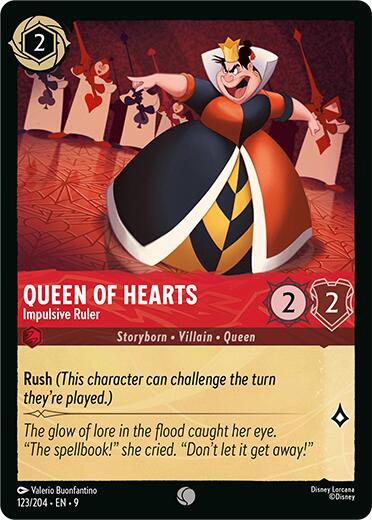 Queen of Hearts - Impulsive Ruler (123/204) [Fabled] | Clutch Gaming