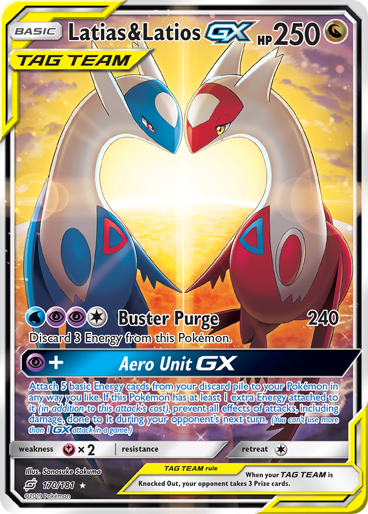 Latias & Latios GX (170/181) [Sun & Moon: Team Up] | Clutch Gaming