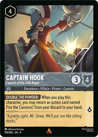 Captain Hook - Captain of the Jolly Roger (190/204) [Fabled] | Clutch Gaming