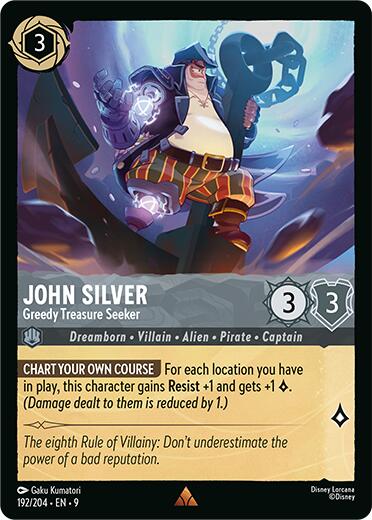 John Silver - Greedy Treasure Seeker (192/204) [Fabled] | Clutch Gaming