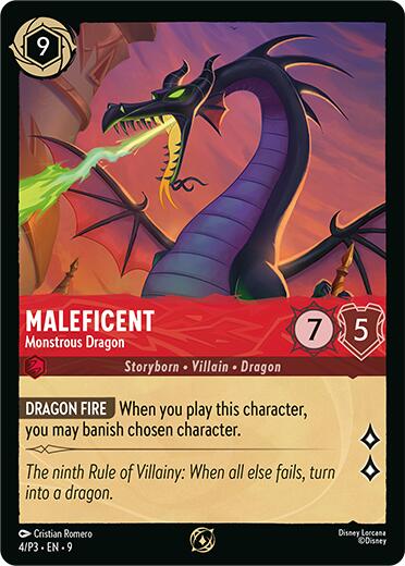 Maleficent - Monstrous Dragon (Store Championship Participant) (4/P3) [Promo Cards] | Clutch Gaming
