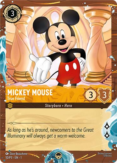 Mickey Mouse - True Friend (Disney Cruise Promo) (10/P3) [Promo Cards] | Clutch Gaming