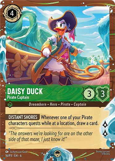 Daisy Duck - Pirate Captain (Disney Cruise Promo) (16/P3) [Promo Cards] | Clutch Gaming
