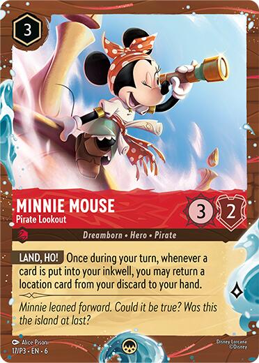 Minnie Mouse - Pirate Lookout (Disney Cruise Promo) (17/P3) [Promo Cards] | Clutch Gaming