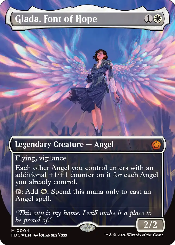 Giada, Font of Hope (Borderless) [Foundations Commander] | Clutch Gaming