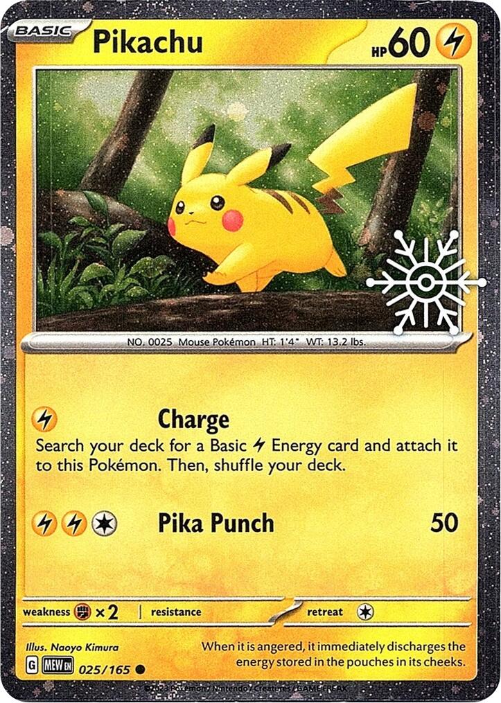 Pikachu (025/165) (Holoiday Calendar) [Miscellaneous Cards] | Clutch Gaming