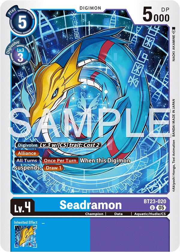Seadramon [BT23-020] [Hackers' Slumber] | Clutch Gaming