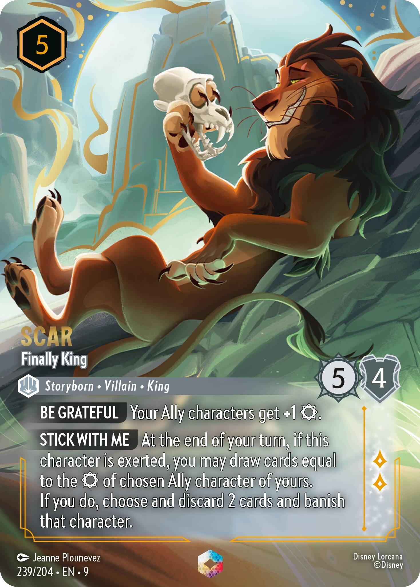 Scar - Finally King (Enchanted) (239/204) [Fabled] | Clutch Gaming