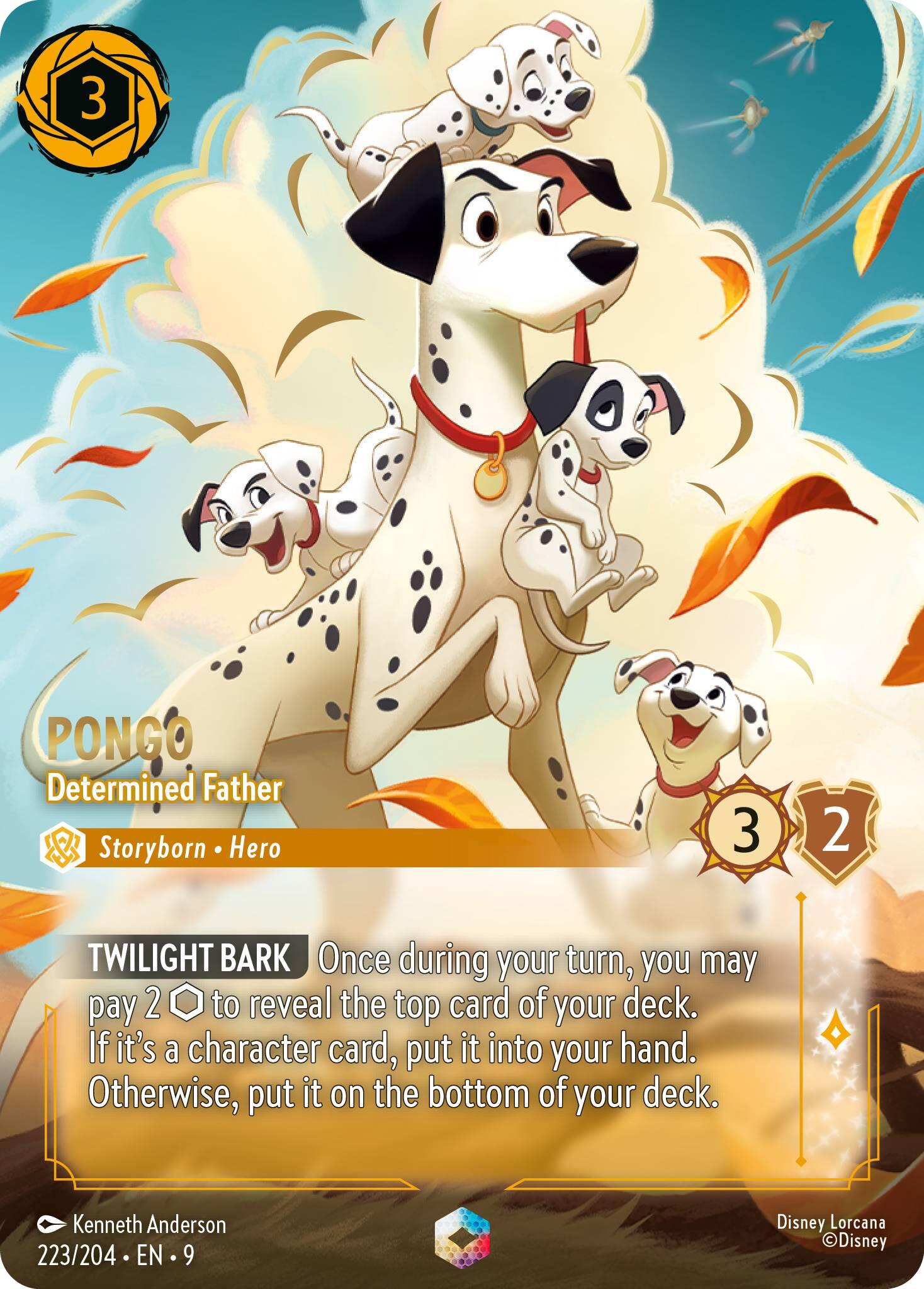 Pongo - Determined Father (Enchanted) (223/204) [Fabled] | Clutch Gaming