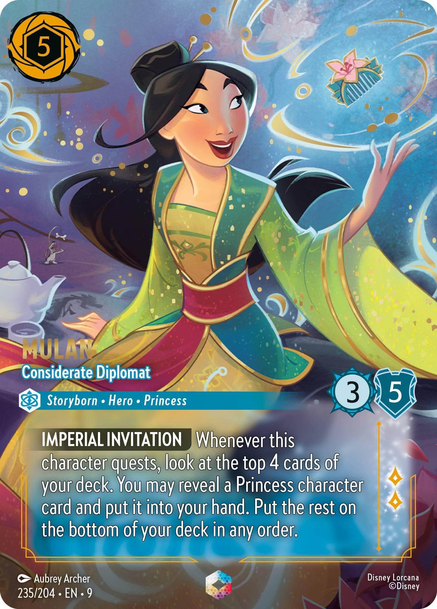 Mulan - Considerate Diplomat (Enchanted) (235/204) [Fabled] | Clutch Gaming
