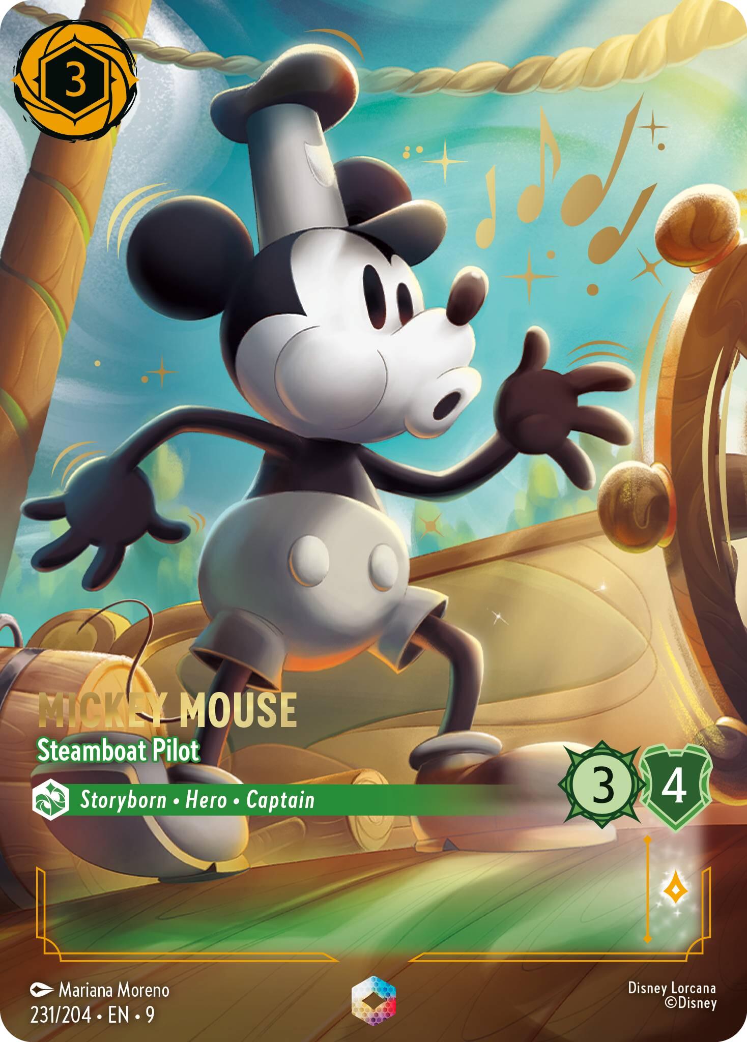 Mickey Mouse - Steamboat Pilot (Enchanted) (231/204) [Fabled] | Clutch Gaming