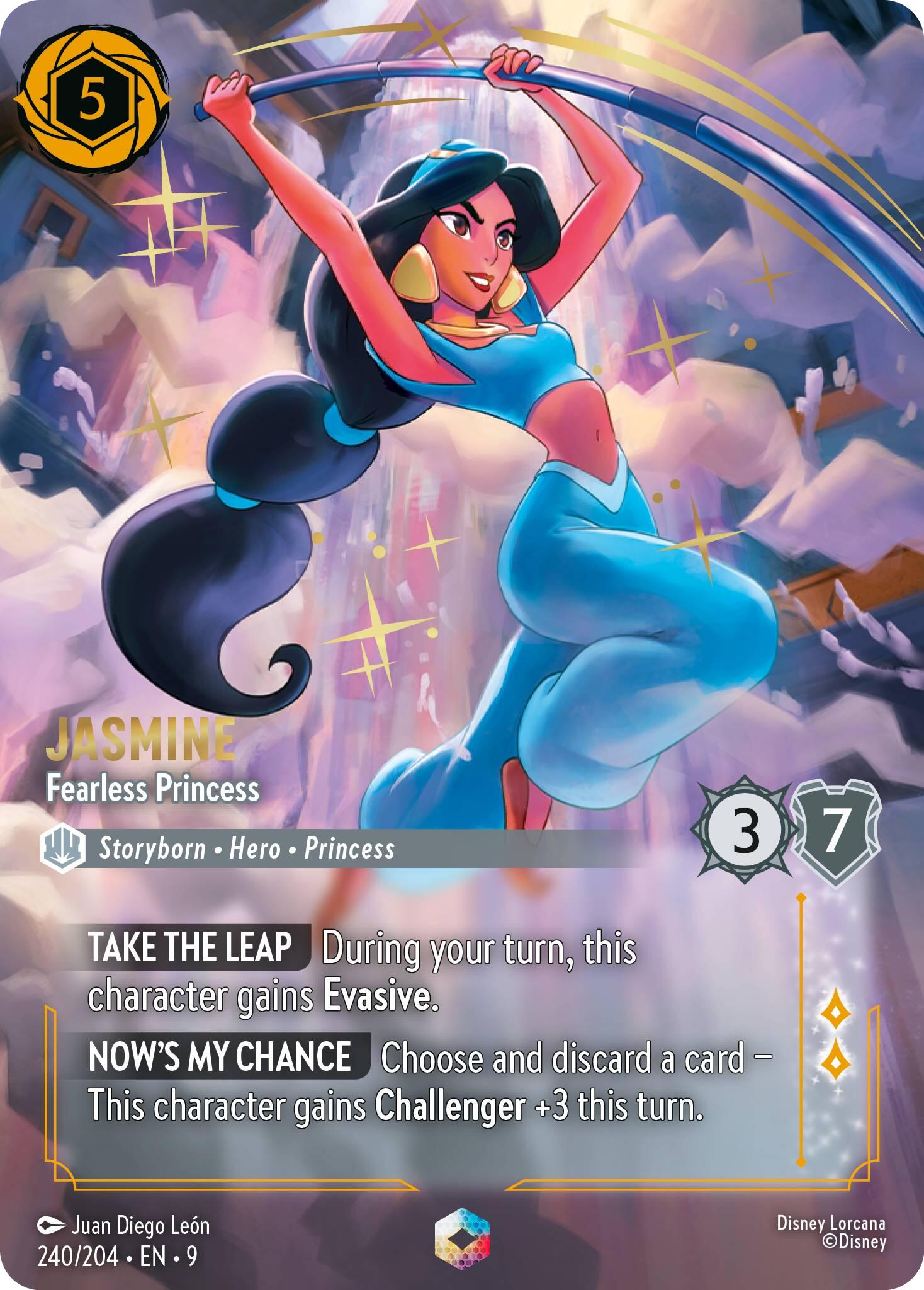 Jasmine - Fearless Princess (Enchanted) (240/204) [Fabled] | Clutch Gaming