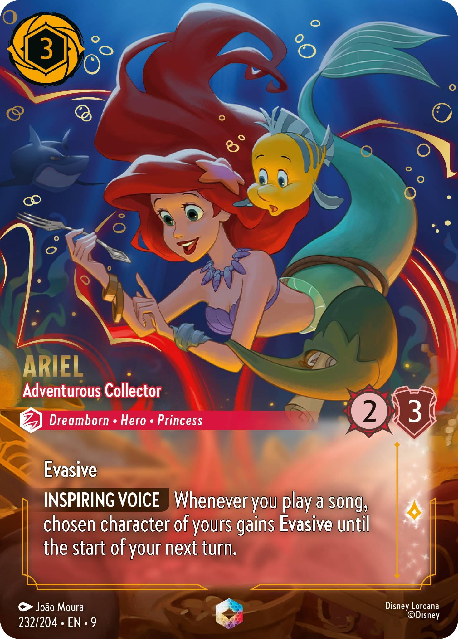 Ariel - Adventurous Collector (Enchanted) (232/204) [Fabled] | Clutch Gaming