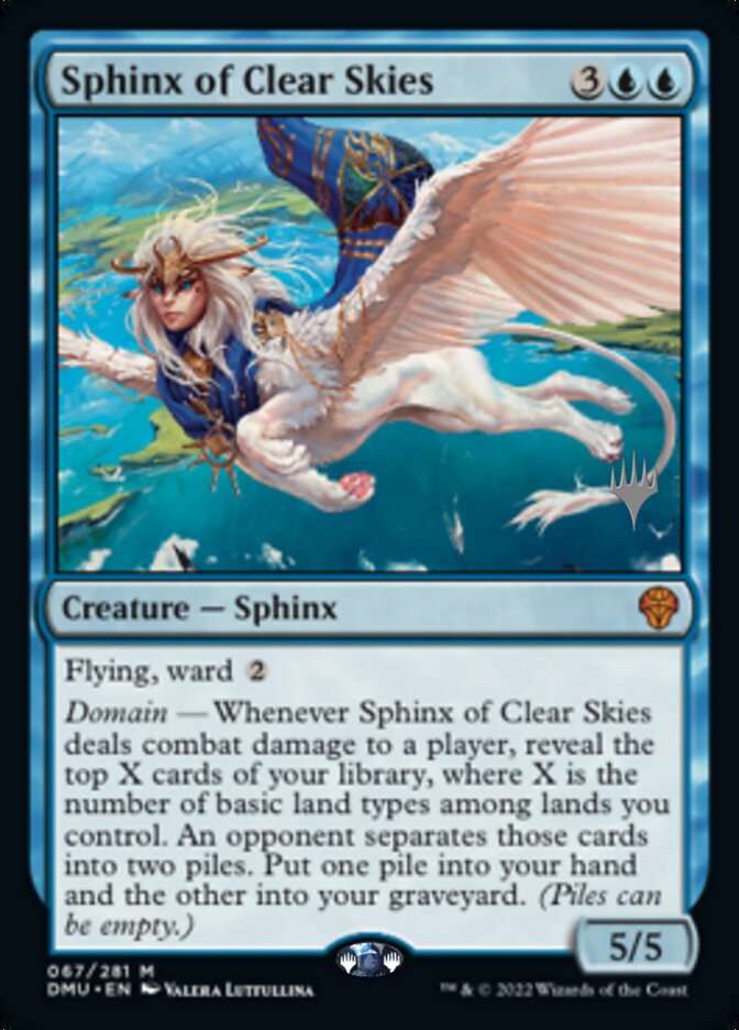 Sphinx of Clear Skies (Promo Pack) [Dominaria United Promos] | Clutch Gaming