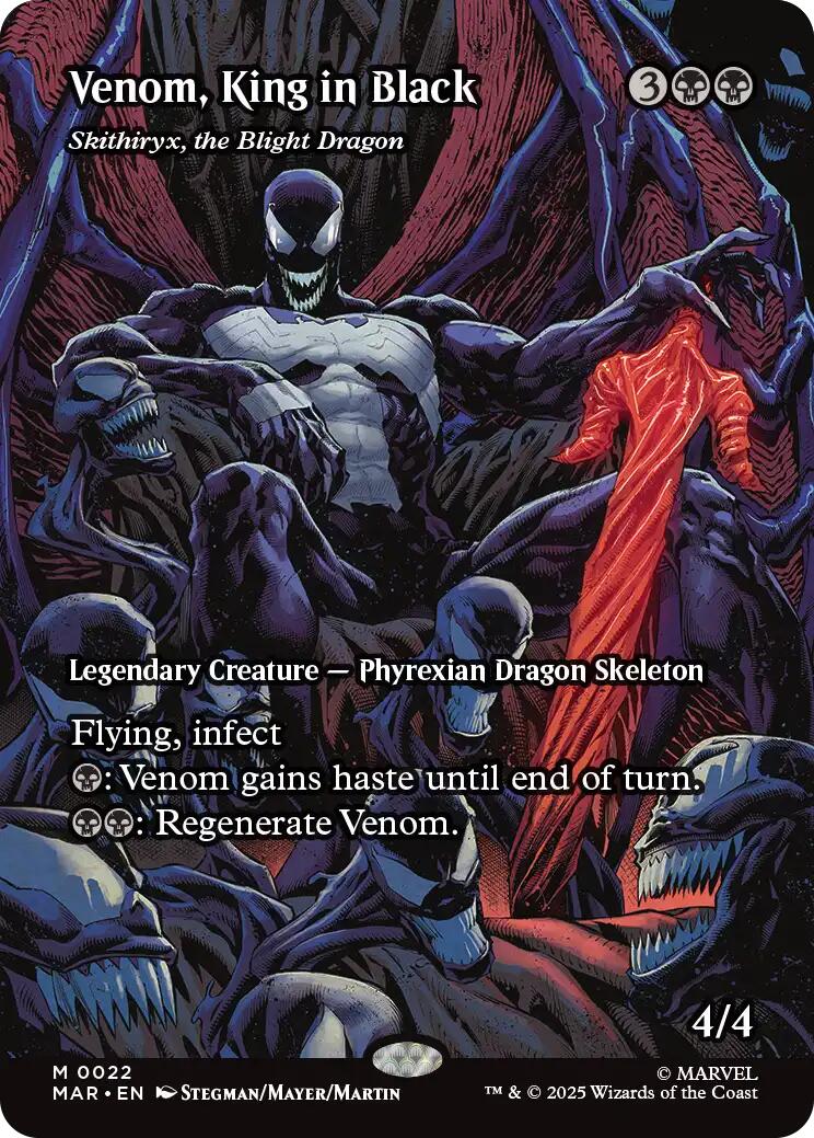 Venom, King in Black - Skithiryx, the Blight Dragon (Borderless) [Marvel's Spider-Man: Eternal-Legal] | Clutch Gaming