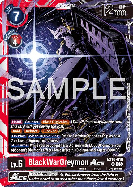 BlackWarGreymon ACE [EX10-010] [Sinister Order] | Clutch Gaming