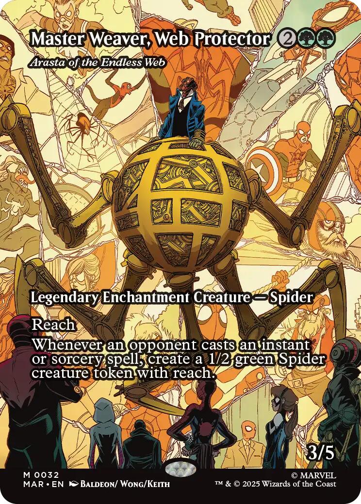 Master Weaver, Web Protector - Arasta of the Endless Web (Borderless) [Marvel's Spider-Man: Eternal-Legal] | Clutch Gaming