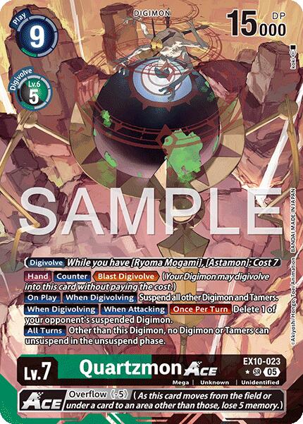 Quartzmon ACE [EX10-023] (Alternate Art) [Sinister Order] | Clutch Gaming