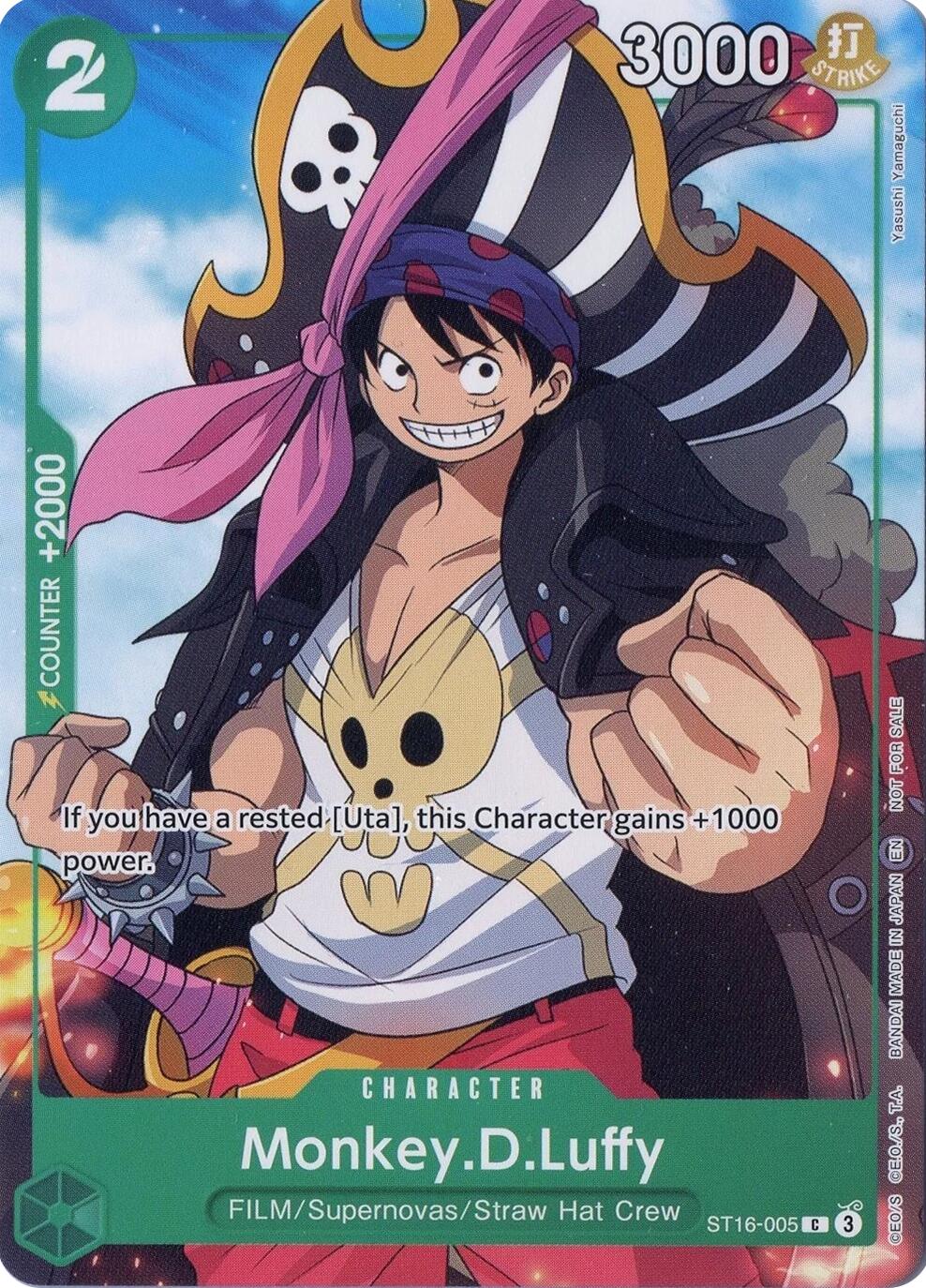 Monkey.D.Luffy (Welcome Pack Vol. 2) [One Piece Promotion Cards] | Clutch Gaming