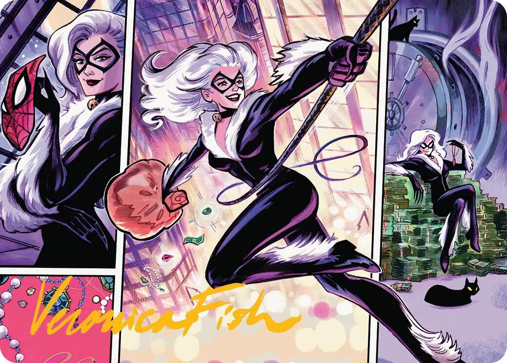Black Cat, Cunning Thief Art Card (Gold-Stamped Signature) [Marvel's Spider-Man Art Series] | Clutch Gaming