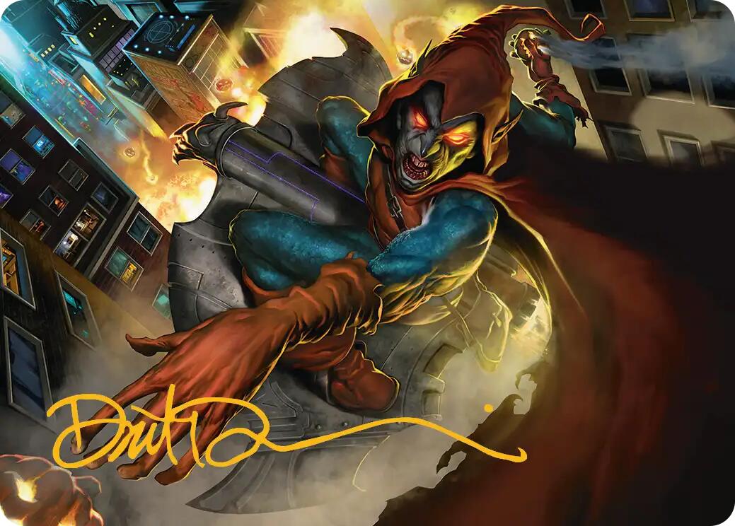 Hobgoblin, Mantled Marauder Art Card (Gold-Stamped Signature) [Marvel's Spider-Man Art Series] | Clutch Gaming