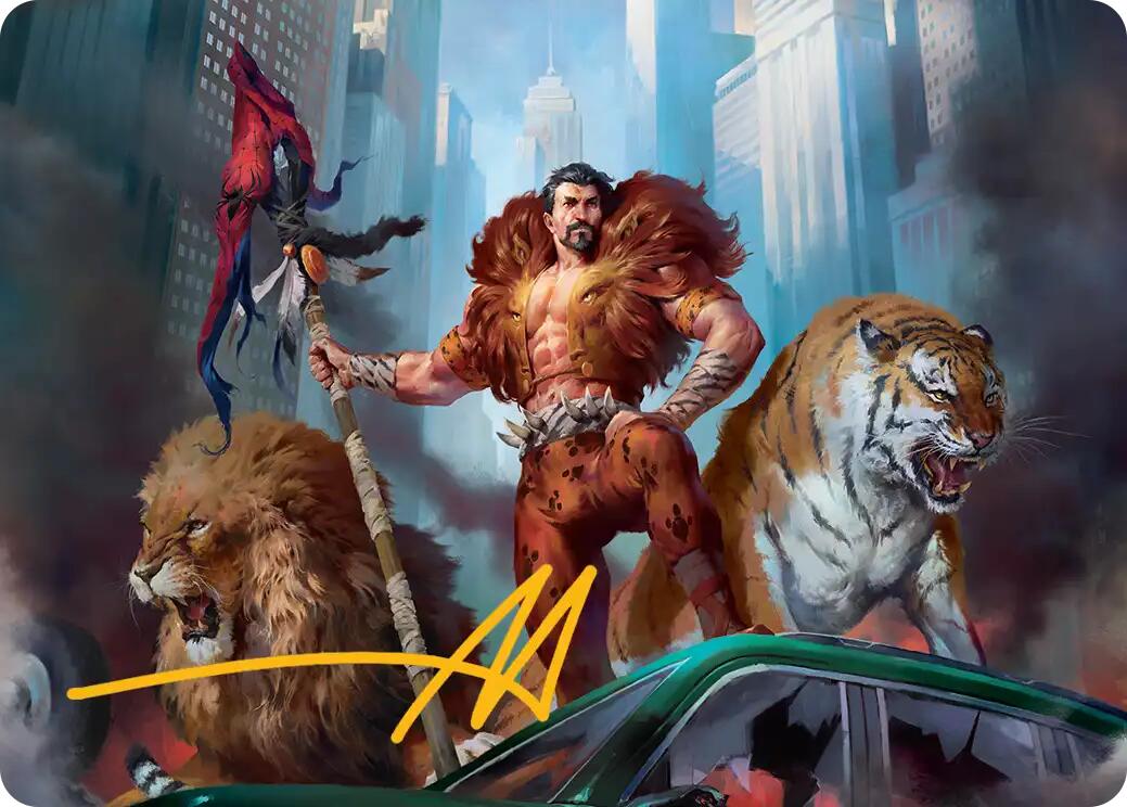 Kraven, Proud Predator Art Card (Gold-Stamped Signature) [Marvel's Spider-Man Art Series] | Clutch Gaming