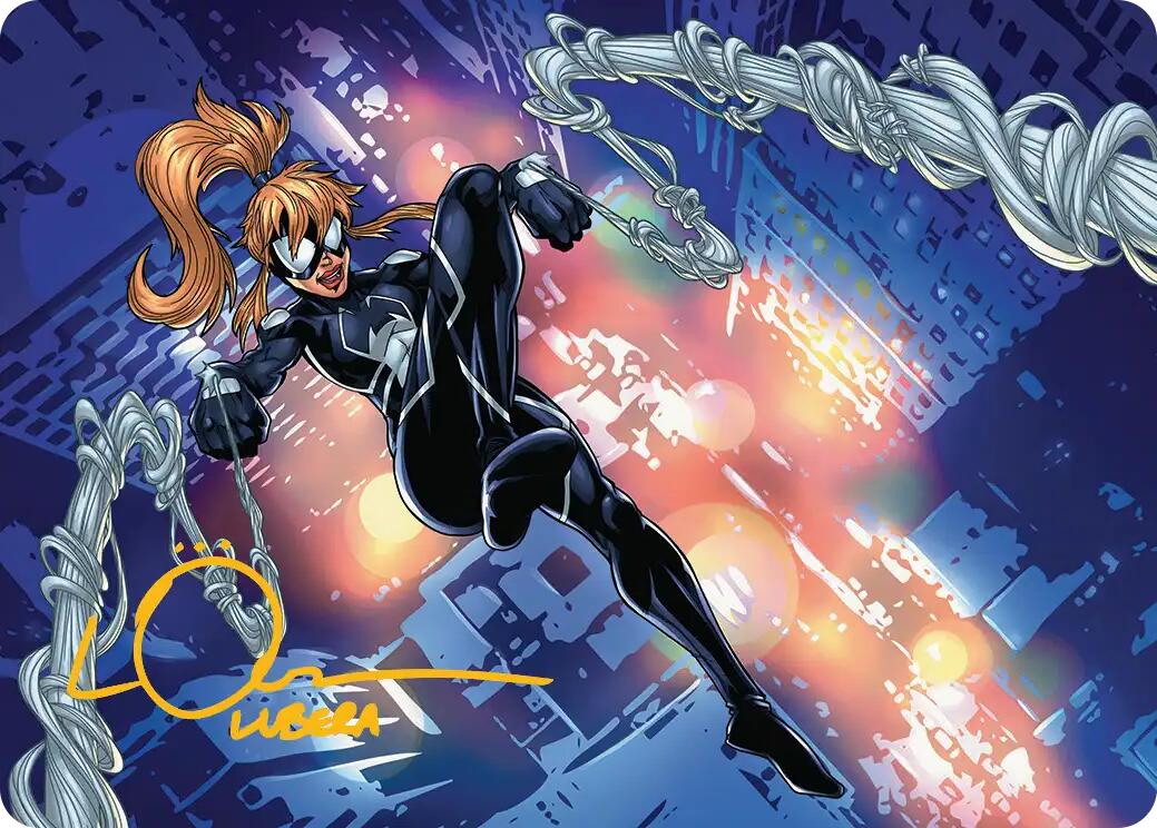 Arana, Heart of the Spider Art Card (Gold-Stamped Signature) [Marvel's Spider-Man Art Series] | Clutch Gaming