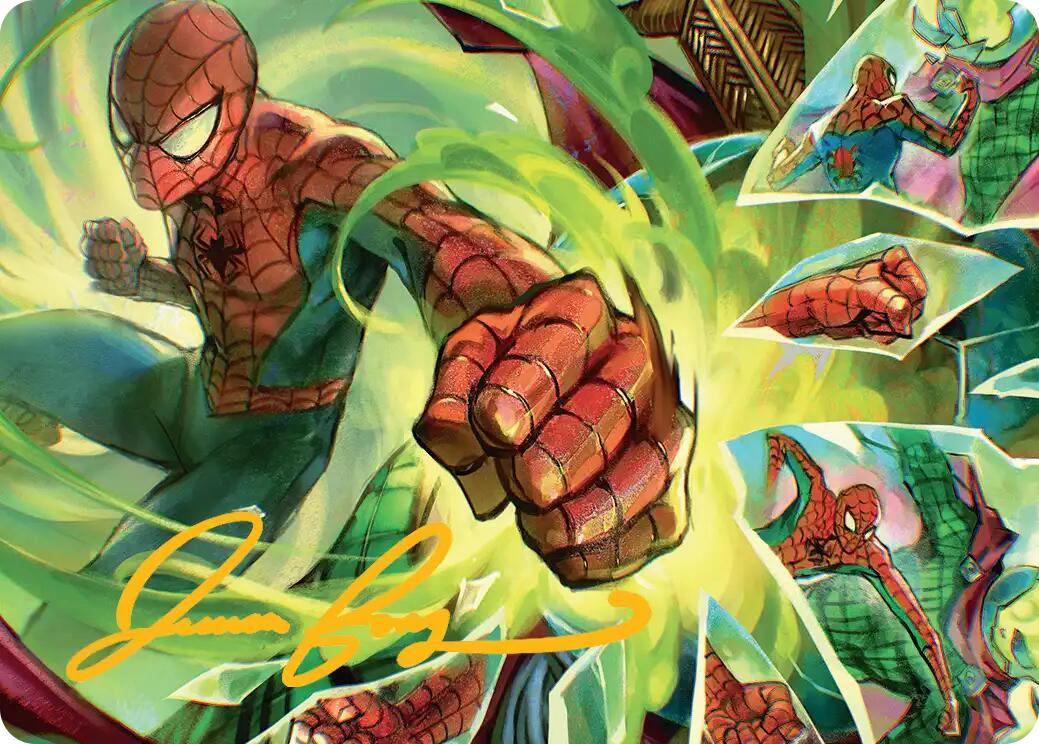 Kapow! Art Card (Gold-Stamped Signature) [Marvel's Spider-Man Art Series] | Clutch Gaming