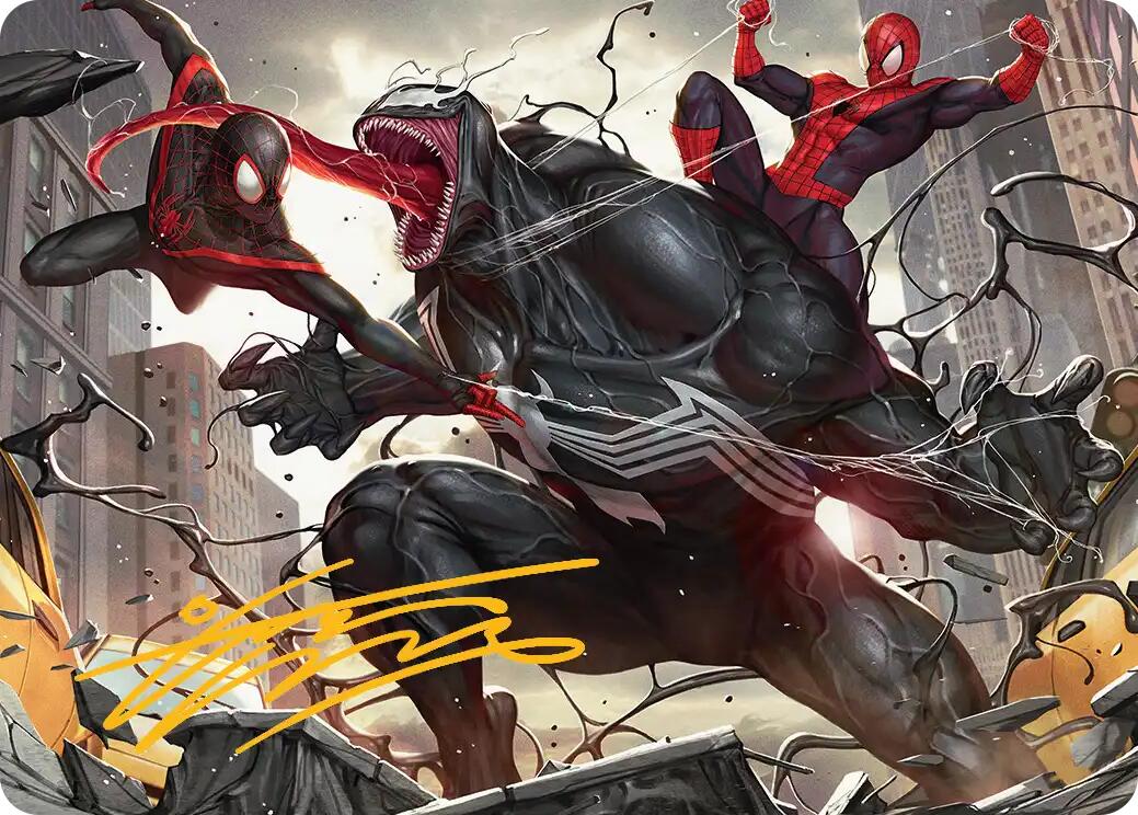 Terrific Team-Up Art Card (Gold-Stamped Signature) [Marvel's Spider-Man Art Series] | Clutch Gaming