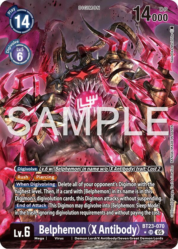 Belphemon [BT23-070] (X Antibody) (Alternate Art) [Hackers' Slumber] | Clutch Gaming