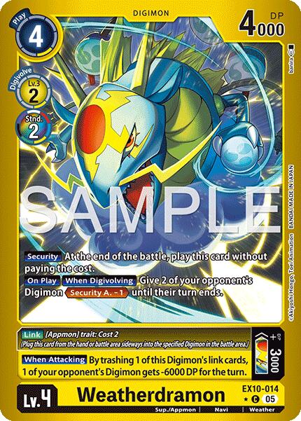 Weatherdramon [EX10-014] (Limited Foil) [Sinister Order] | Clutch Gaming