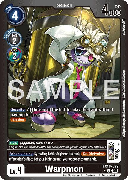 Warpmon [EX10-029] (Limited Foil) [Sinister Order] | Clutch Gaming