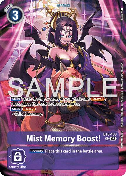 Mist Memory Boost! [BT8-108] (Sinister Order Legend Pack) [Sinister Order] | Clutch Gaming