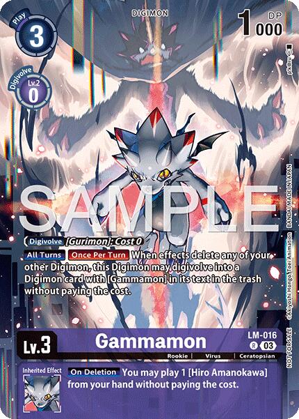Gammamon [LM-016] (Sinister Order Legend Pack) [Sinister Order] | Clutch Gaming
