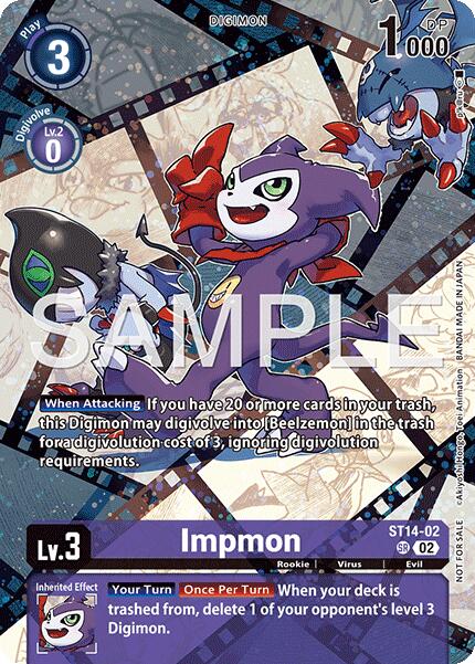 Impmon [ST14-02] (Sinister Order Legend Pack) [Starter Deck: Beelzemon Advanced Deck Set] | Clutch Gaming