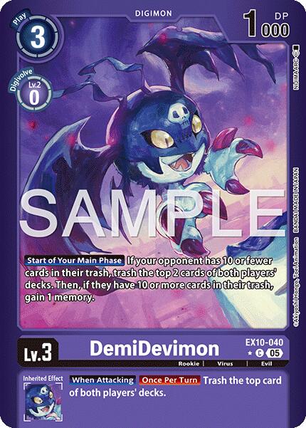 DemiDevimon [EX10-040] (Limited Foil) [Sinister Order] | Clutch Gaming