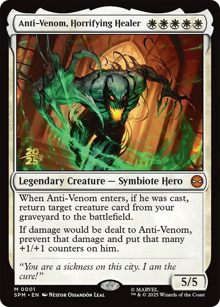 Anti-Venom, Horrifying Healer [Marvel's Spider-Man Prerelease Promos] | Clutch Gaming