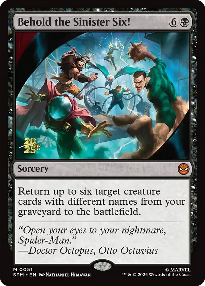 Behold the Sinister Six! [Marvel's Spider-Man Prerelease Promos] | Clutch Gaming