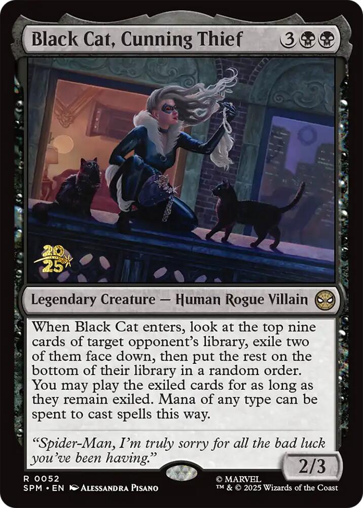 Black Cat, Cunning Thief [Marvel's Spider-Man Prerelease Promos] | Clutch Gaming