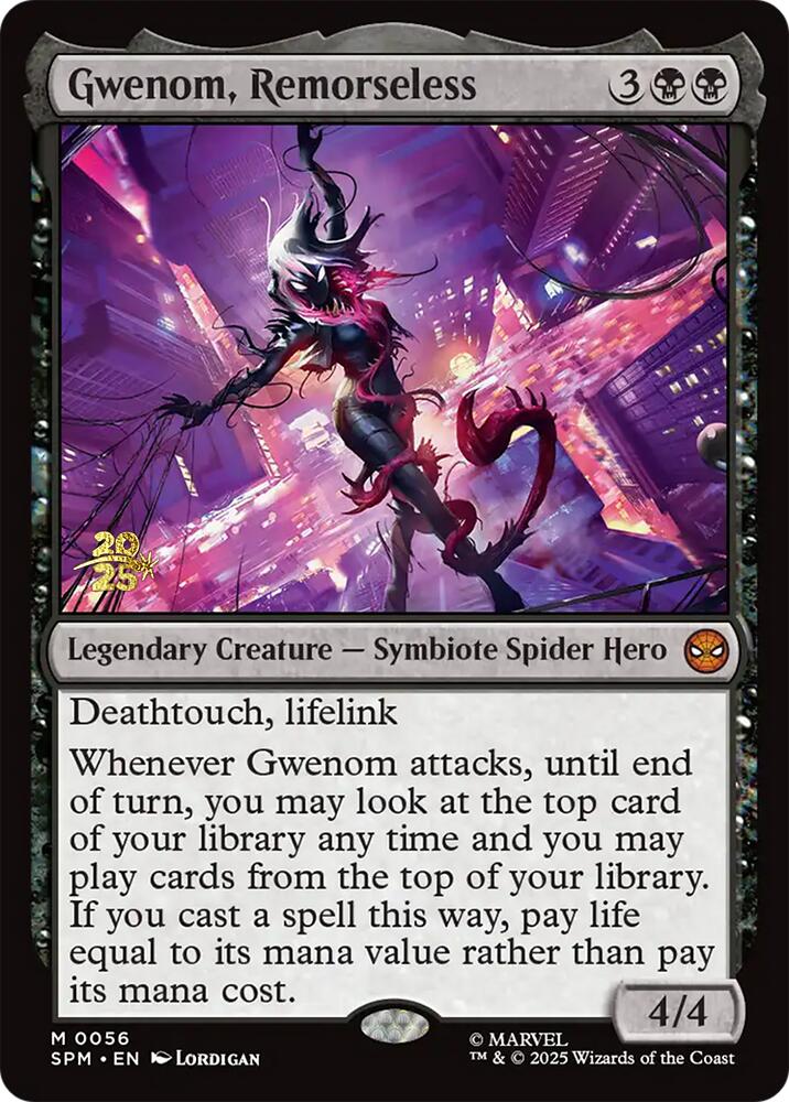 Gwenom, Remorseless [Marvel's Spider-Man Prerelease Promos] | Clutch Gaming