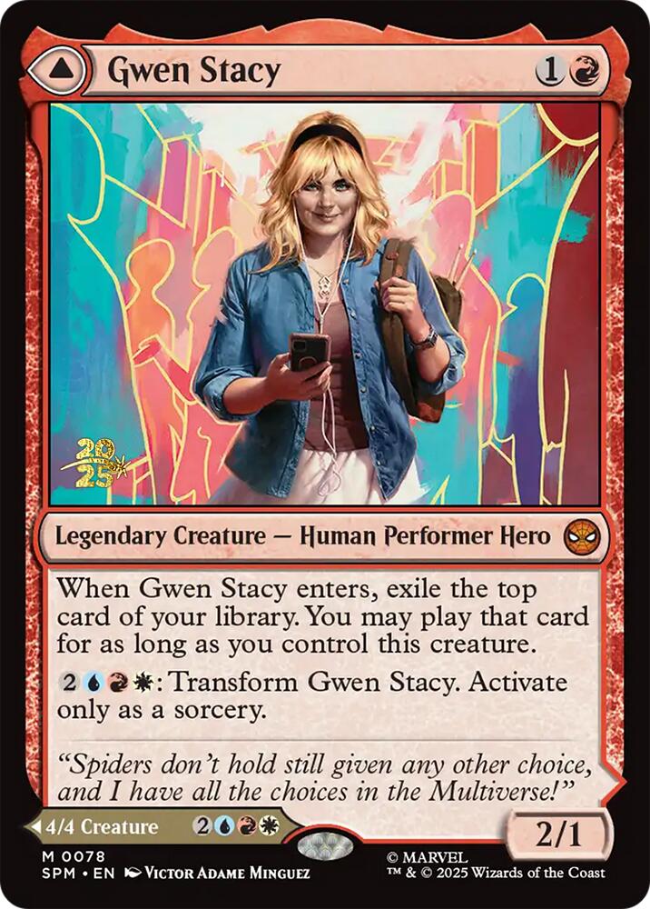 Gwen Stacy // Ghost-Spider [Marvel's Spider-Man Prerelease Promos] | Clutch Gaming