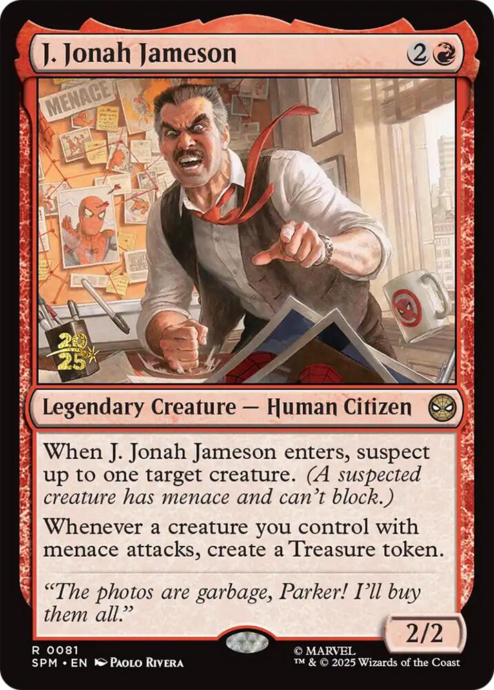J. Jonah Jameson [Marvel's Spider-Man Prerelease Promos] | Clutch Gaming