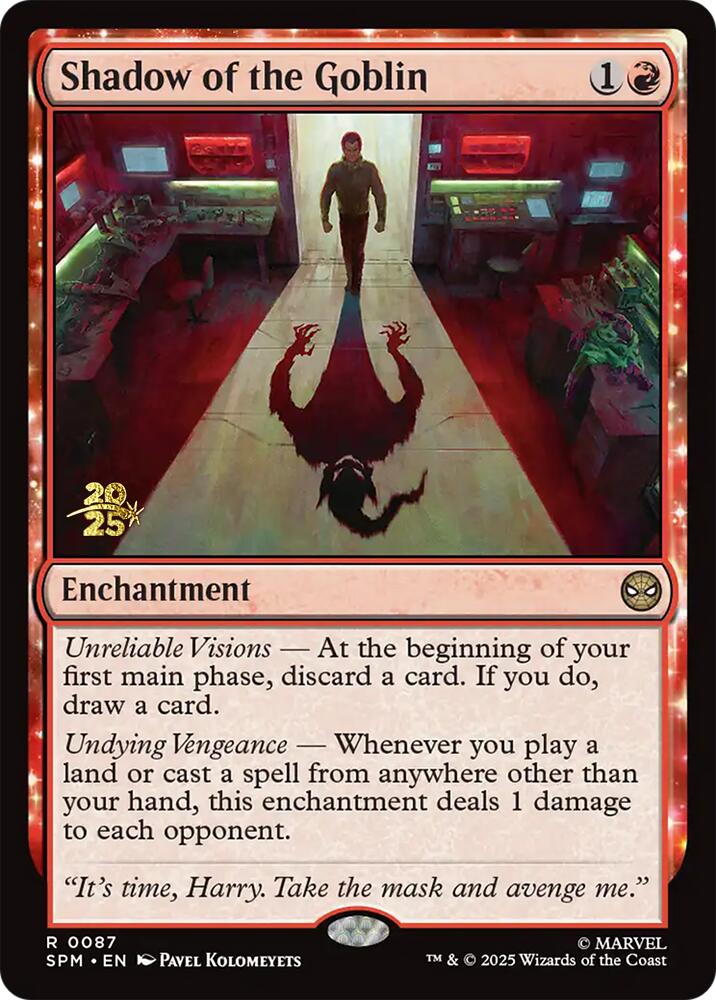 Shadow of the Goblin [Marvel's Spider-Man Prerelease Promos] | Clutch Gaming
