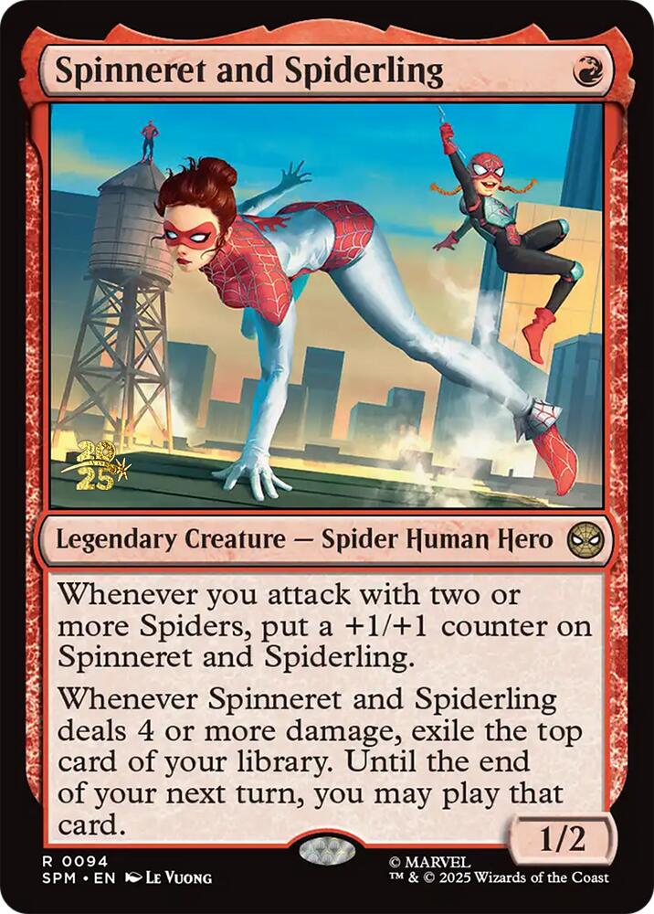 Spinneret and Spiderling [Marvel's Spider-Man Prerelease Promos] | Clutch Gaming