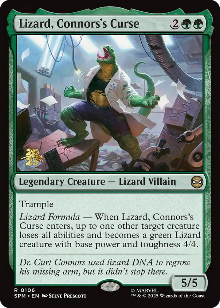 Lizard, Connors's Curse [Marvel's Spider-Man Prerelease Promos] | Clutch Gaming