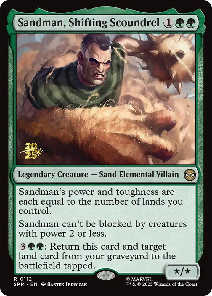Sandman, Shifting Scoundrel [Marvel's Spider-Man Prerelease Promos] | Clutch Gaming