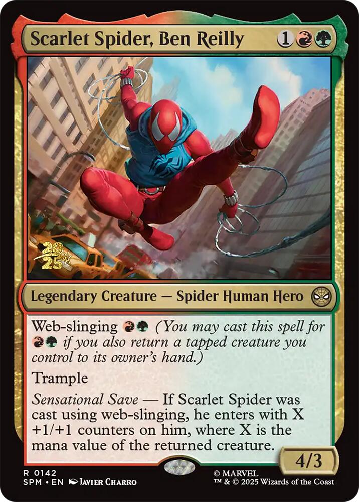 Scarlet Spider, Ben Reilly [Marvel's Spider-Man Prerelease Promos] | Clutch Gaming