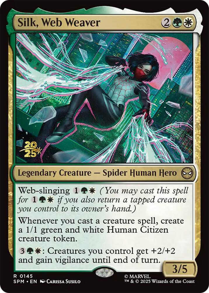 Silk, Web Weaver [Marvel's Spider-Man Prerelease Promos] | Clutch Gaming